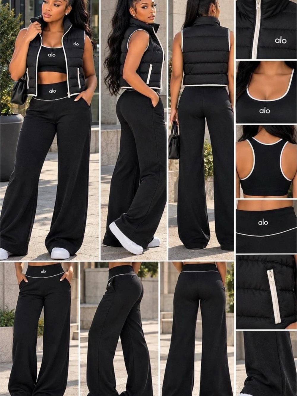 Black 3-Piece Athletic Set